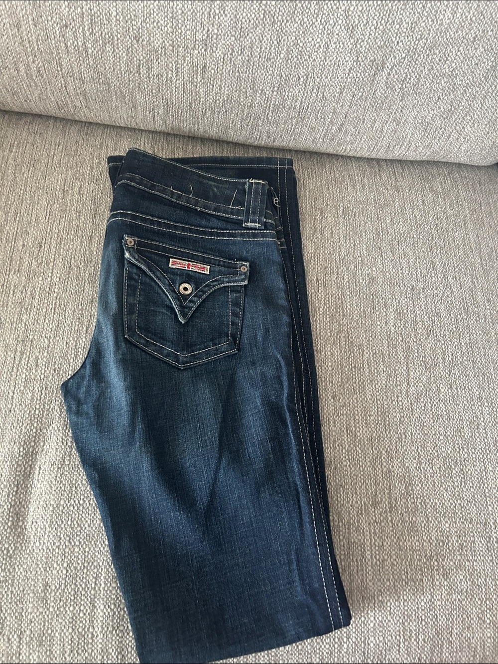 Hudson Jeans Dark Blue Straight Leg Jeans